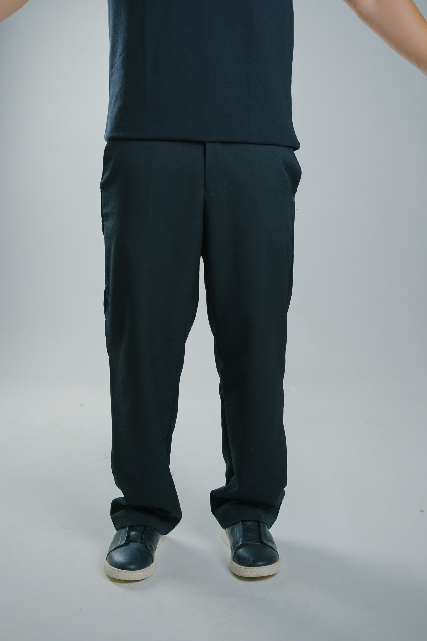 Black Relaxed Dress Pants