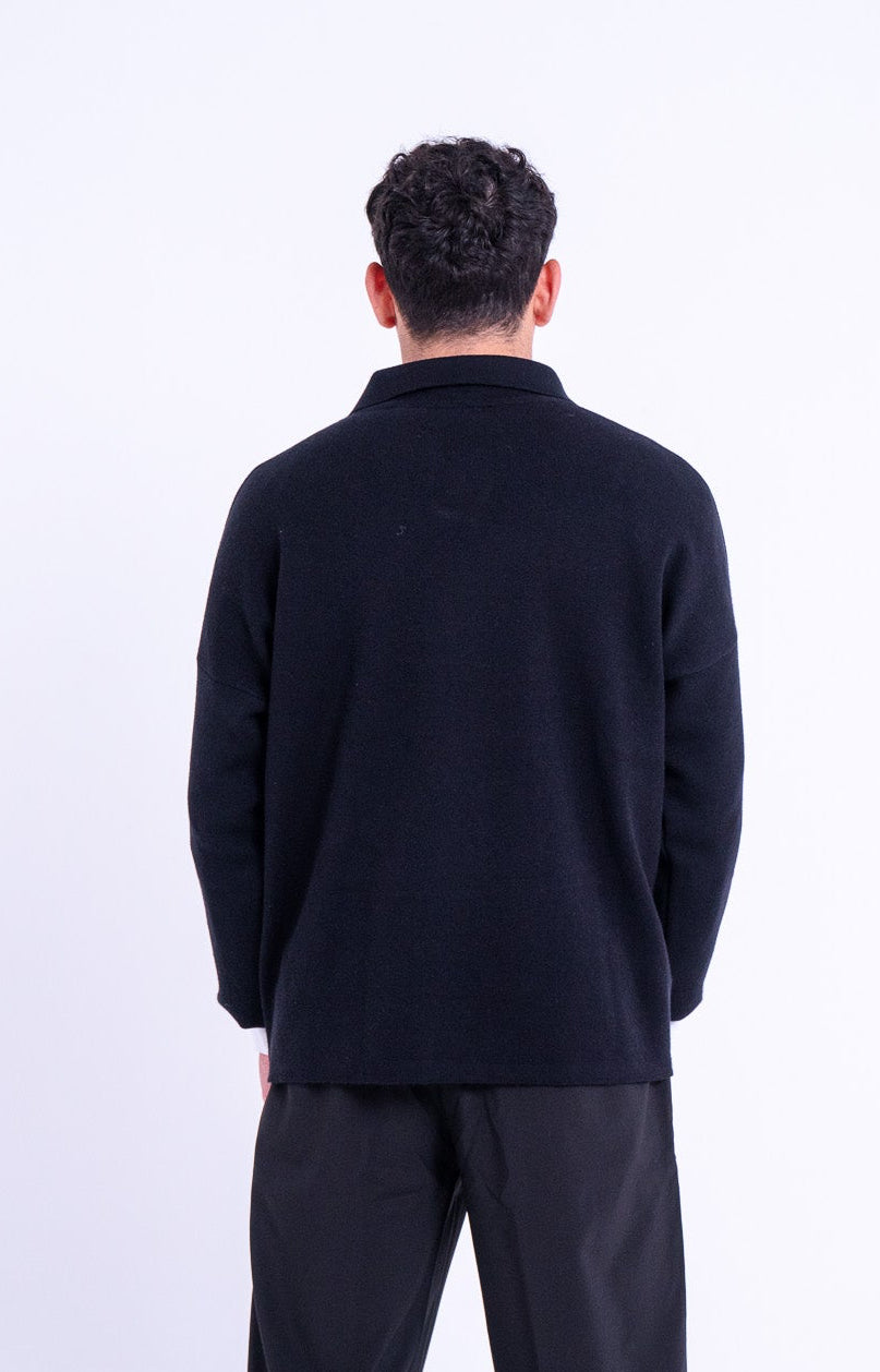 Knitted Polo Sweater
