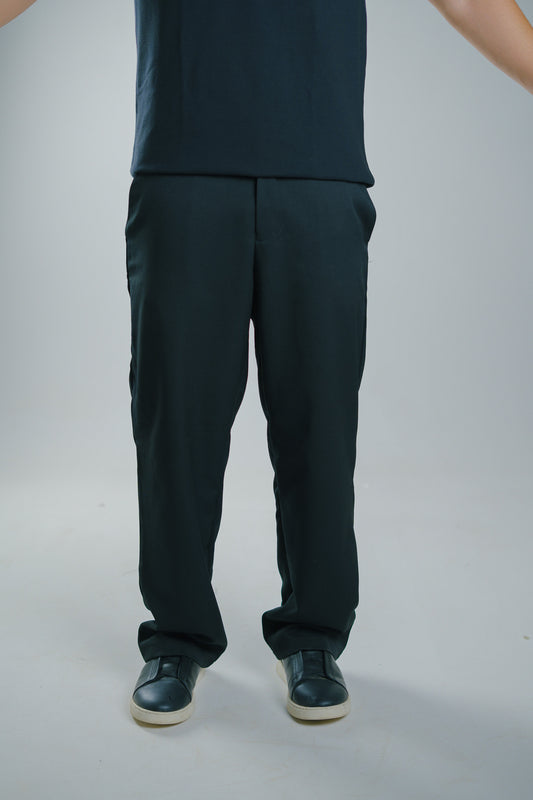 Black Relaxed Dress Pants