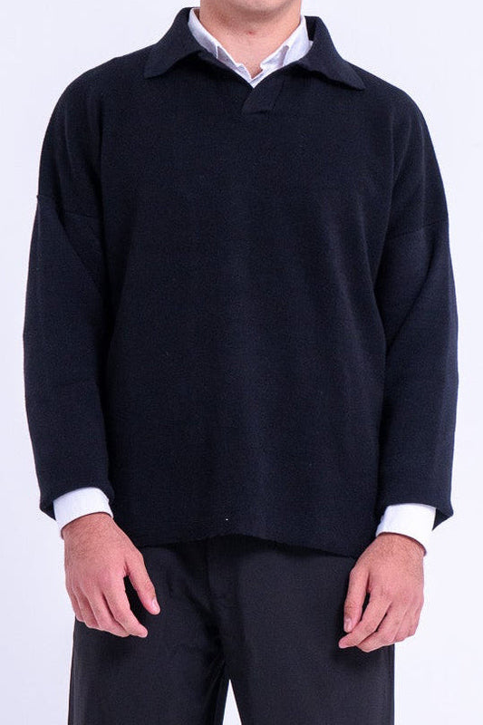 Knitted Polo Sweater